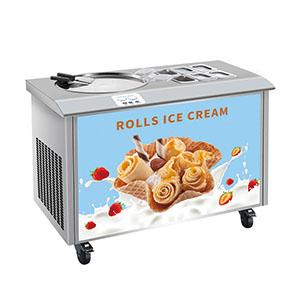 ice cream rolling machine with GN container