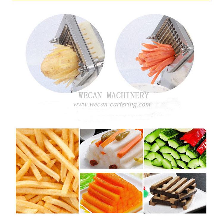 Electric potato cutter French Fries Cutter Potato Chip Carrot Cutter Slicer  Stainless Steel Vegetable Fruit Shredding Machine