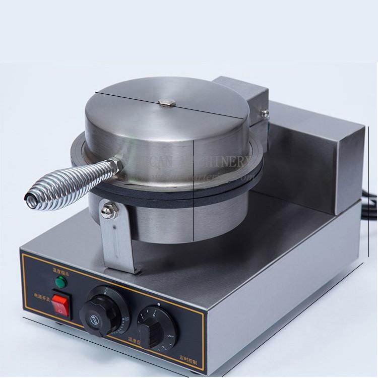 Single plate ice cream cone maker