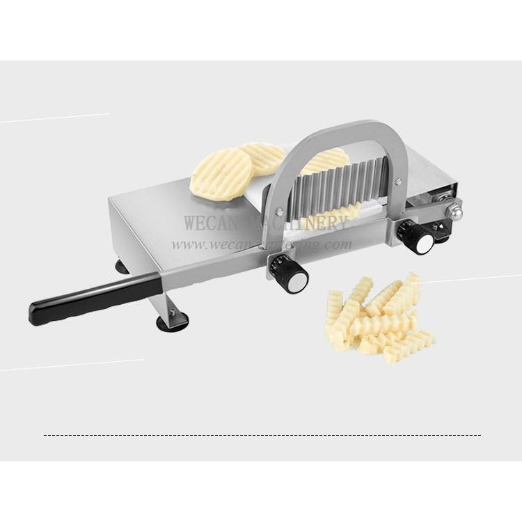 Manual wave fries cutter