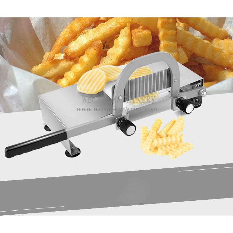 Manual wave fries cutter