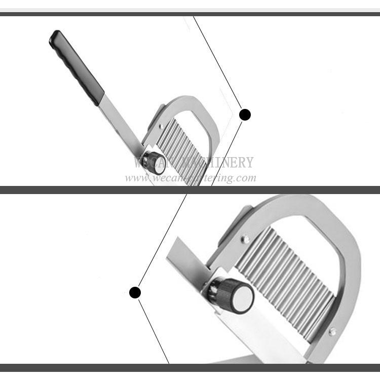 Manual wave fries cutter